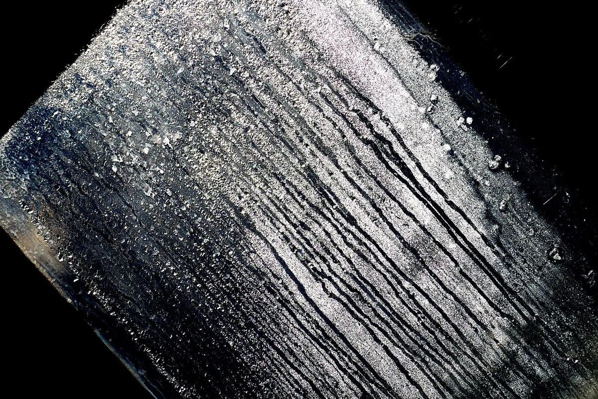 Condensation on a glass surface
