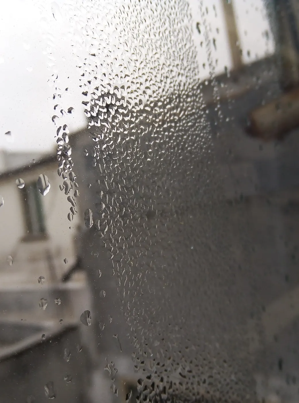 Condensation on window glass